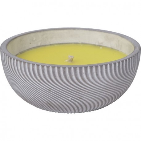 Bougie à la citronnelle VAGUE GM x1 ciment