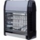 Lampe anti-insectes LUANCE double néon argent/noir