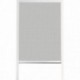 Chassis moustiquaire PVC/ALU LUANCE 130X160CM blanc toile noire