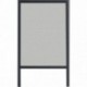 Chassis moustiquaire PVC/ALU LUANCE 130X160CM gris toile noire