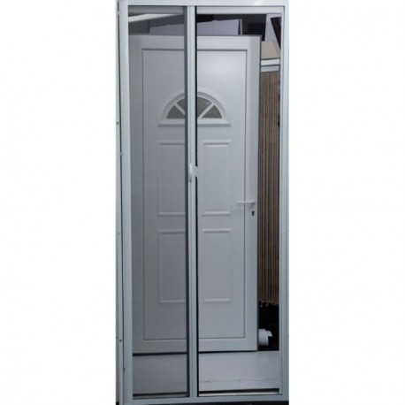 Moustiquaire Enroulable Latérale ESSENTIEL gris 140x230cm