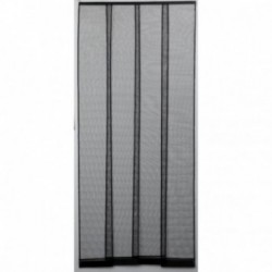 Rideau Moustiquaire Fibre de Verre ESSENTIEL noir 100x230cm