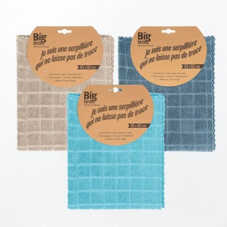 Serpillère microfibres REMUE MENAGE coloris assortis 50x60cm