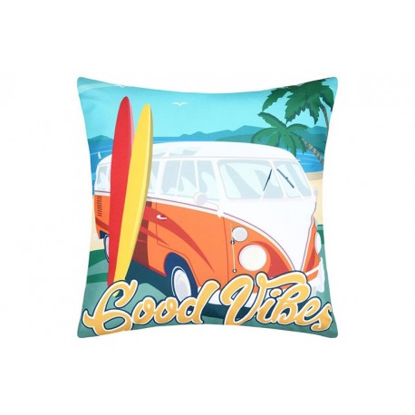 STOF GOODVIBES coussin outdoor pétrole 45x45cm