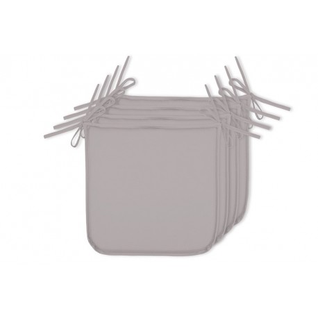 Lot de 4 galettes STOF HAWAI Taupe 38x38cm