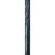Tube en fer forgé ESSENTIEL noir/argent 1,50m