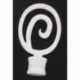 Embout ESSENTIEL tourbillon blanc/or