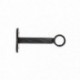 Supports simples fer forgé LUANCE D90mm x2 Noir/Argent