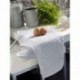 Lot de 2 torchons CALITEX Beline gris perle