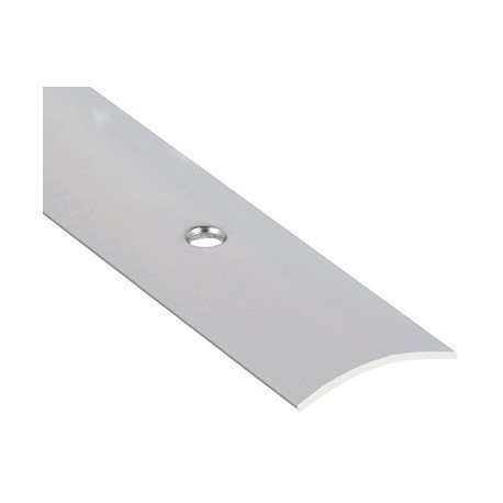 Seuil 1/2 bombé percé ROMUS 30mm 0,83m réf.301002 inox
