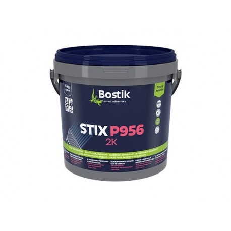 Colle sol BOSTIK STIX P956 2K pour PVC, caoutchouc, parquets 6kg