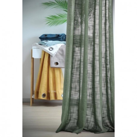 Voile STOF ONTARIO Sauge 135x260cm 100% polyester