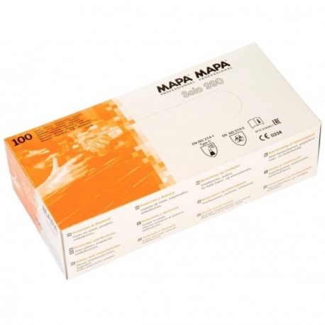 Boîte de 100 gants fin jetables en vinyle OCAI Taille Unique réf 1623P