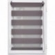 Store enrouleur lumière/nuit LUANCE gris beton 57x90cm