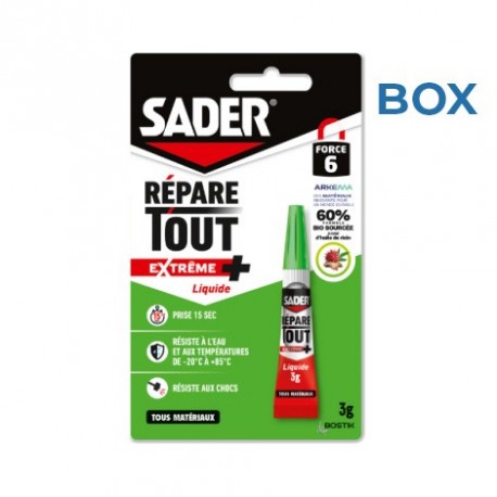 Colle SADER Répar'tout Extrême + tube 3gx24