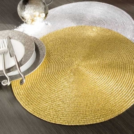 Set de table CALITEX coloré or Ø.35cm