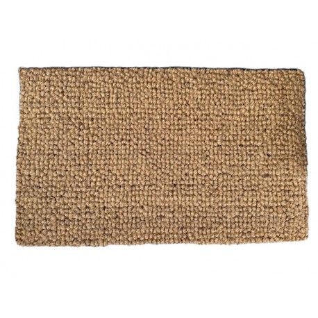 Tapis coco boucle 25mm 100% naturel semelle latex 45x75cm