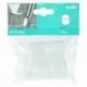4 Embouts de chaise enveloppant FIX-O-MOLL transparent Ø.25mm