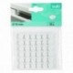 36 pastilles amortisseur FIX-O-MOLL adhésif blanc Ø.10mm