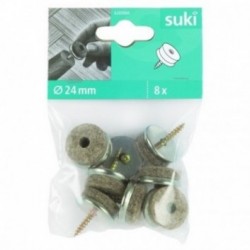 FIX-O-MOLL Patins à visser spécial parquet