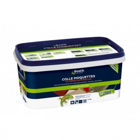 Colle BOSTIK moquettes et fibres naturelles 3,5kg