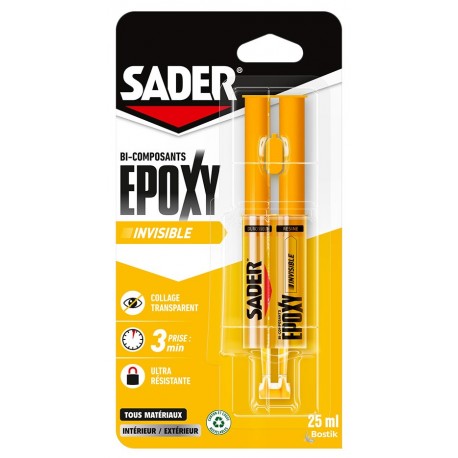 Colle Epoxy SADER invisible 25ml