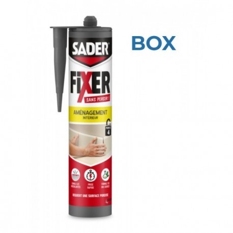 Box de 80 cartouches SADER FSP aménagement intérieur 360g