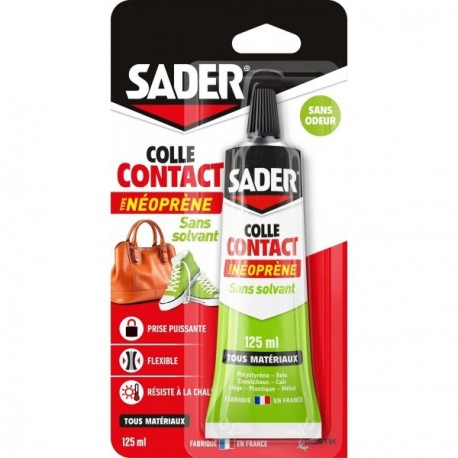 Colle SADER néoprène d'assemblage contact 125ml