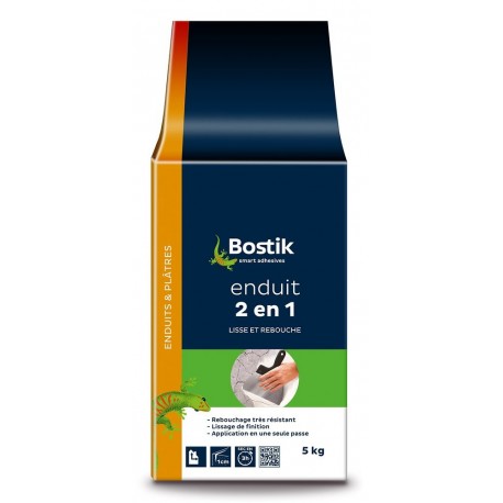 Enduit multi-usages 2-en-1 poudre BOSTIK Gamme GSB 5kg