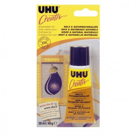 Colle UHU Creativ' bois et matériaux naturels 38ml