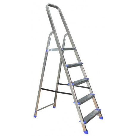 Escabeau VERITT acier-alu 5 marches - 2,81m