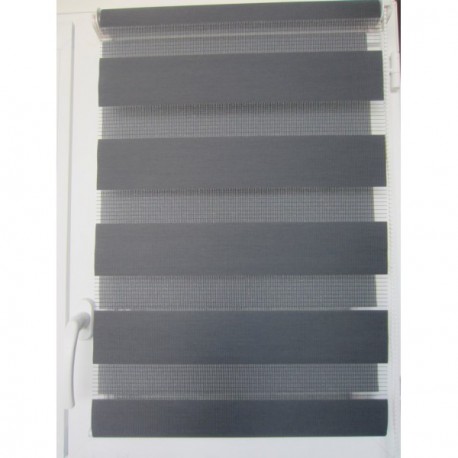 Store enrouleur lumière/nuit LUANCE anthracite 115x185cm