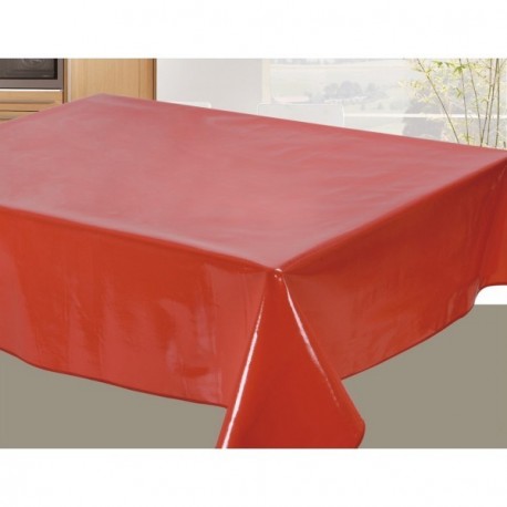 Toile cirée ACCESS DECO UNI Cerise RL de 140cmx20m