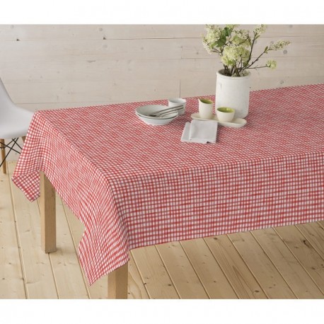 Toile cirée Tissus Enduit ACCESS DECO Cailin rouge RL de 140cmx20m