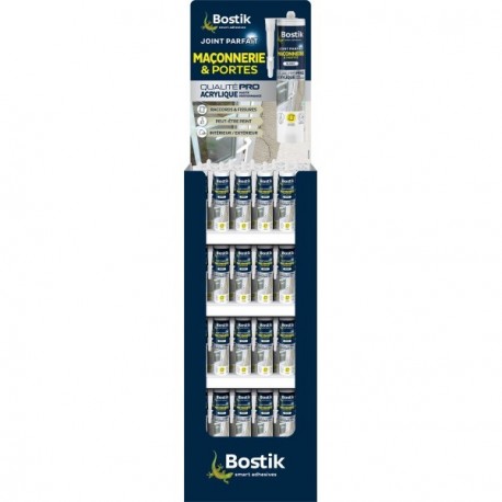 Box de 80x290ml BOSTIK Joint Parfait Maçonnerie blanc