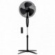 Ventilateur sur pied NIAROS NAMETIL 45W noir avec commande et minuterie