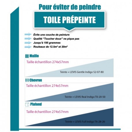 DECORALIA Toile à peindre Pré-peinte