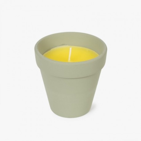 Bougies citronnelles pot Terracotta GM X1 Jaune/Orange/vert/Rose Ø10x10cm