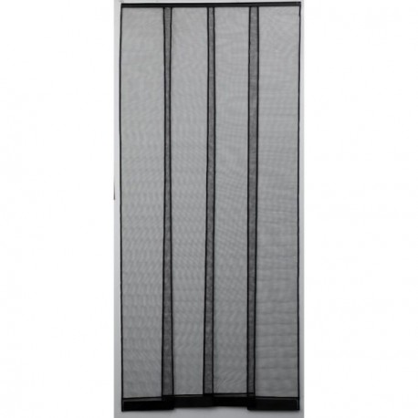 Rideau Moustiquaire Fibre de Verre ESSENTIEL noir 100x230cm