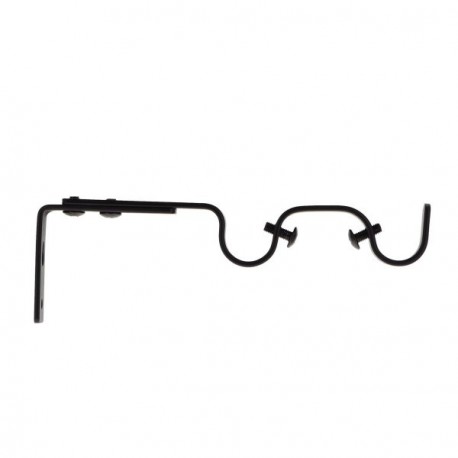 Support Dble Gouttiere LUANCE Noir