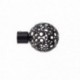 Embout Boule Perforee Noir LUANCE Mat