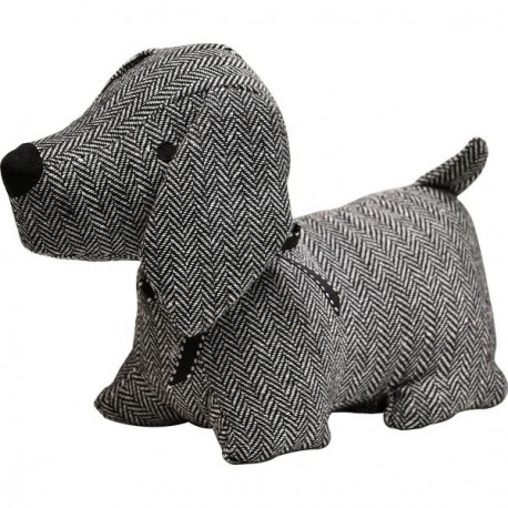 Butée de porte LUANCE Chien Noir/Blanc