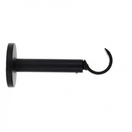 LUANCE SUPPORT SIMPLE OUVERT EXT D28CM 115MM X1 NOIR MAT