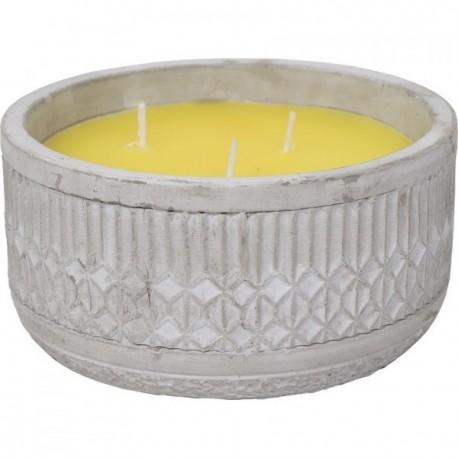 LUANCE BOUGIE CITRONNELLE GM X 1 POT CIMENT PUEBLA GRIS