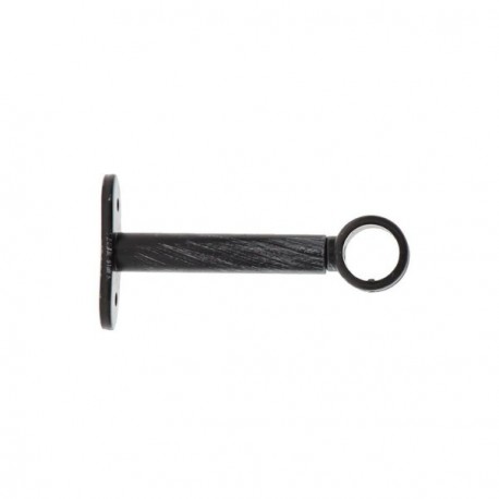 Supports simples fer forgé LUANCE D90mm x2 Noir/Argent