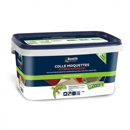 Colle BOSTIK moquettes et fibres naturelles 3,5kg