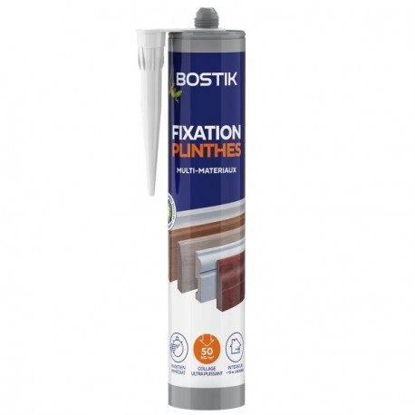 Colle fixation BOSTIK plinthes 310ml
