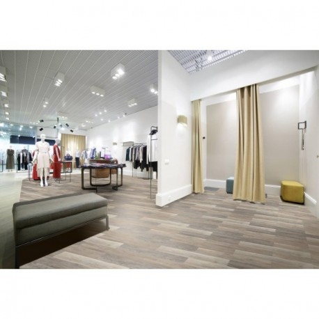 Revêtement de sol DECORALIA VCR clic 55 Chêne brun beige paquet de 1,75m² lames de 122x18cm