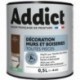 Peinture ADDICT Déco.M&Bois satin chocolat-brun normand 0,5L
