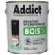 Peinture bois ADDICT glycéro satin noir RAL 9005 2,5L